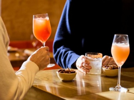 Drinks at a restaurant near Bicester